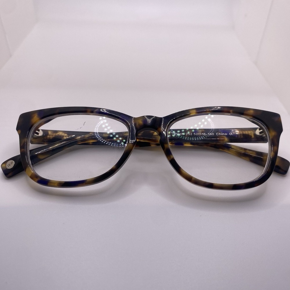 Warby Parker Eyeglasses FRAME ONLY Finch-252 52-18-140 Brown Tortoise 834 - Picture 2 of 14